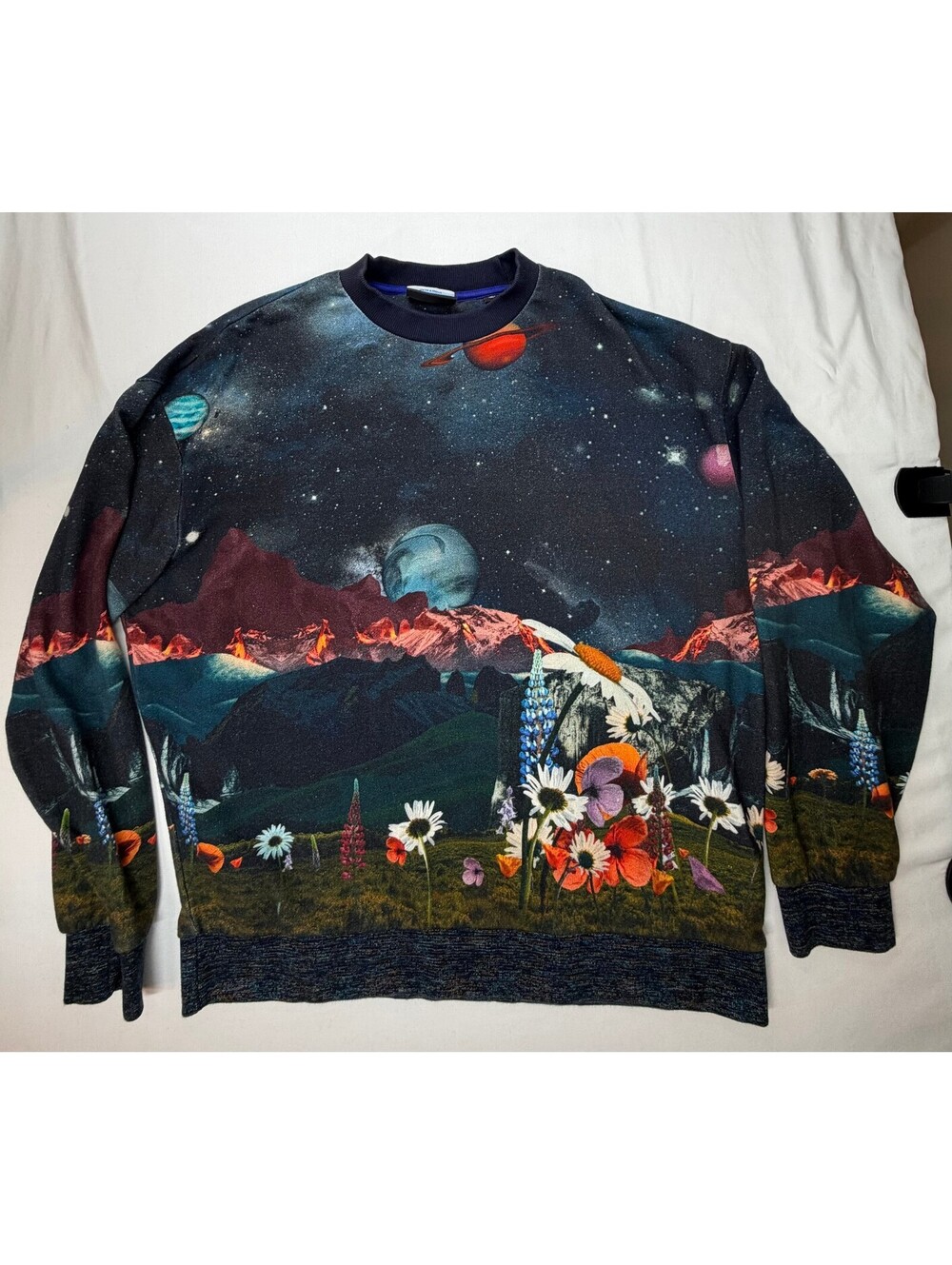 Scotch & Soda Men's Sweatshirt Felpa Placement Printed Artwork Size M Black